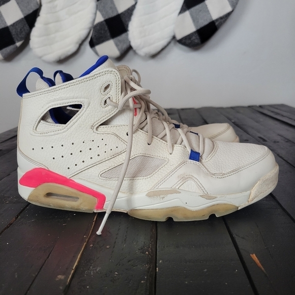 Nike Air Jordan Men's 9 555475-125 Flight Club 91 Ultramarine Sail Pink White - Picture 1 of 10